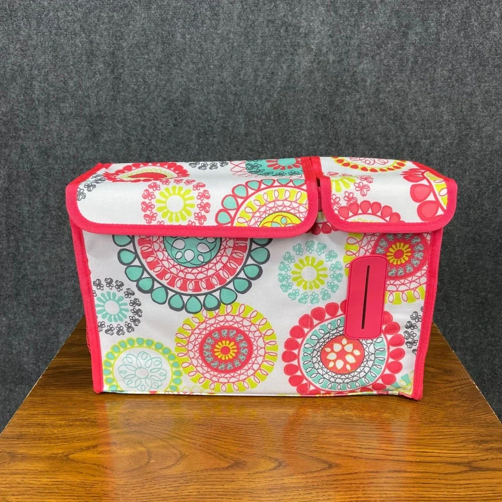 Thirty One Pack n'‎ Pull Caddy Tote Organizer Citrus Medallion Picnic Road Trip